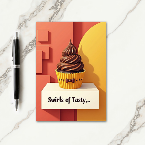 Sweet Chocolate Swirl Card