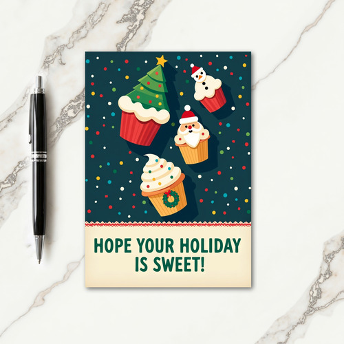 Sweet Christmas Cupcake Card