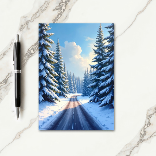 Sweet Christmas Forest Path Card