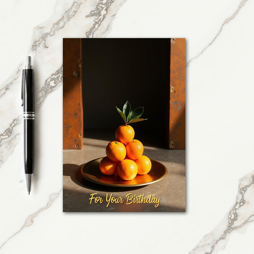 Sweet Citrus Birthday Card