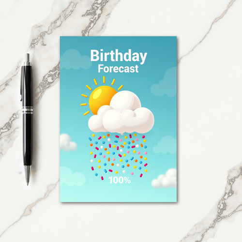 Sweet Cloud Shower Card