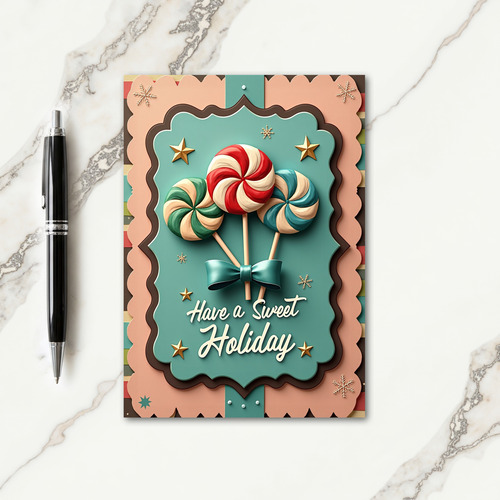 Sweet Confectionery Christmas Card