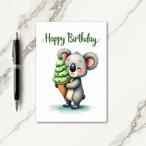 Sweet Creature Dessert Birthday Card