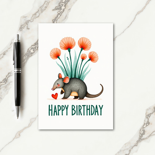 Sweet Creature Floral Birthday Card