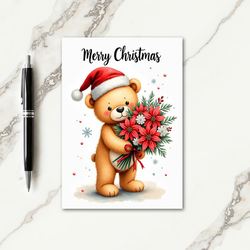 Sweet Creature Floral Christmas Card