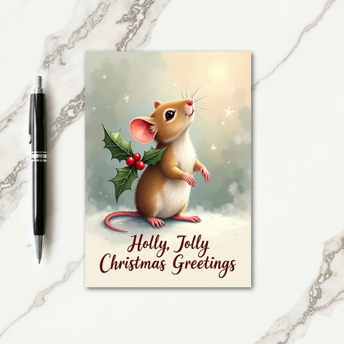 Sweet Critter Christmas Card