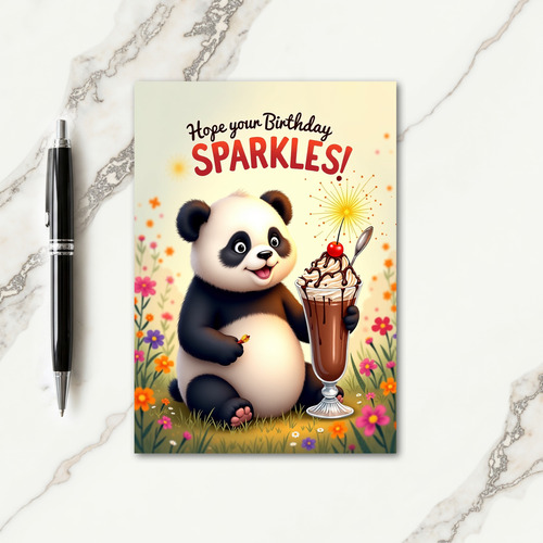 Sweet Cub Wildflower Card