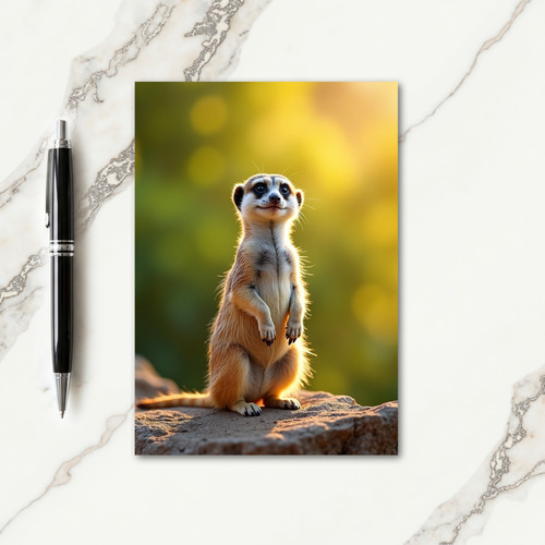 Sweet Curious Animal Birthday Card