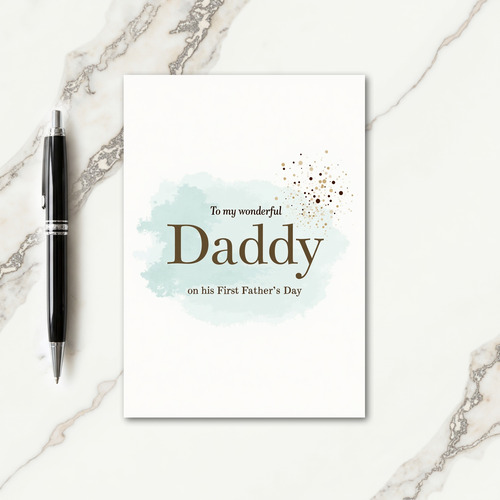 Sweet Daddy Milestone Card