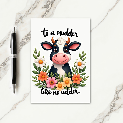 Sweet Dairy Mothers Day Card