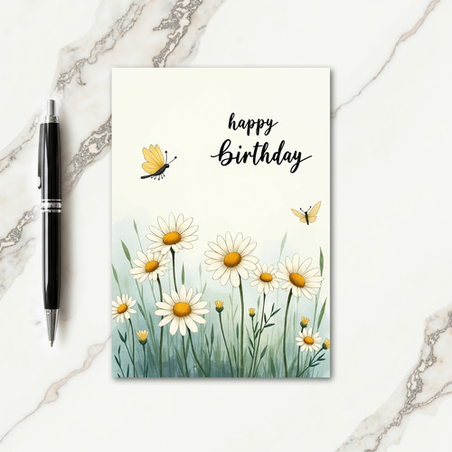 Sweet Daisy Meadow Card