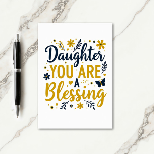 Sweet Daughter Blessing Card