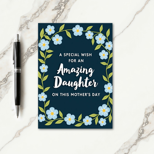Sweet Daughter Floral Card