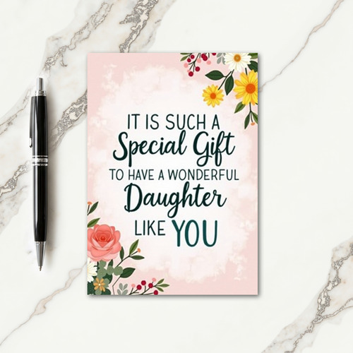 Sweet Daughter Message Card