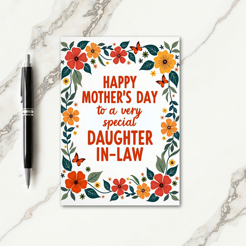 Sweet Daughterinlaw Floral Card
