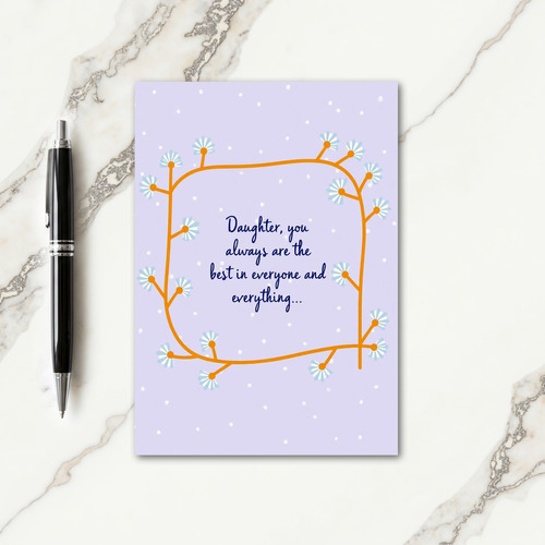 Sweet Daughters Day Message Card