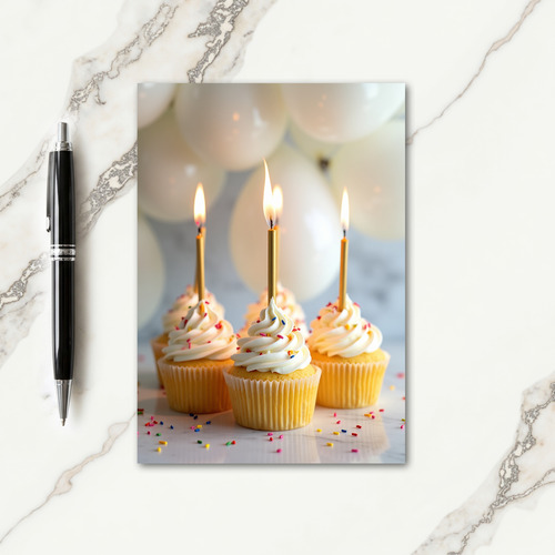 Sweet Dessert Cake Birthday Card