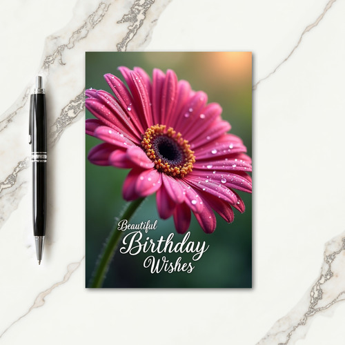 Sweet Dewdrop Birthday Card