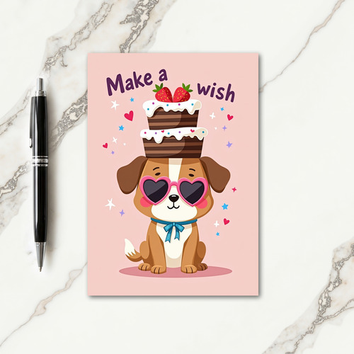 Sweet Dog Birthday Card