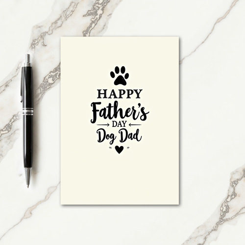 Sweet Dog Dad Fathers Day Card