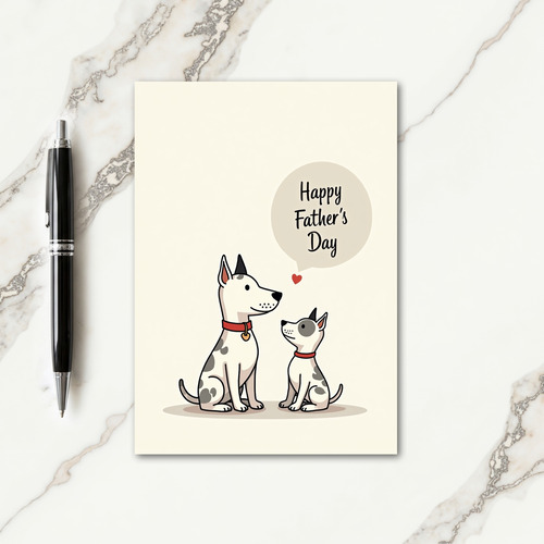 Sweet Dog Family Day Card