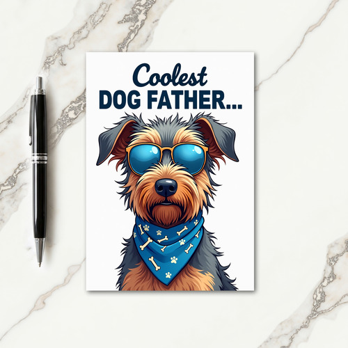 Sweet Dog Father Tribute Card