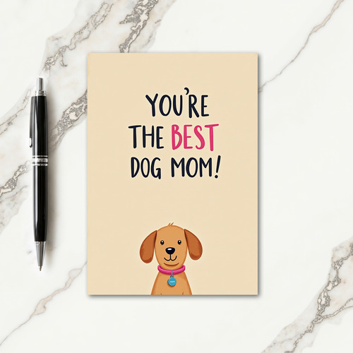 Sweet Dog Mom Day Card
