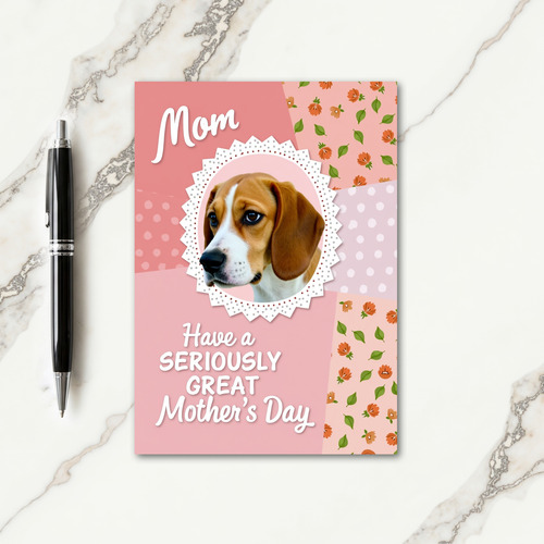 Sweet Dog Moms Day Card