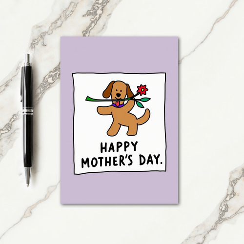 Sweet Dog Mothers Day Card
