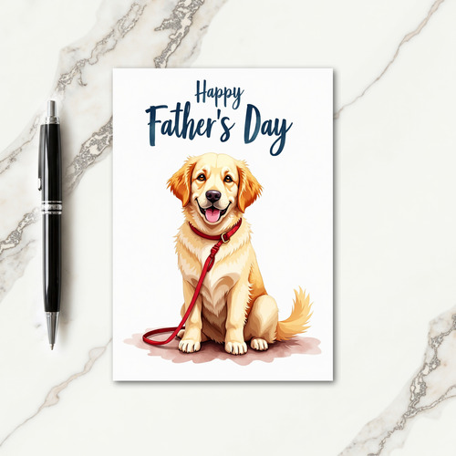 Sweet Doggy Fathers Day Card