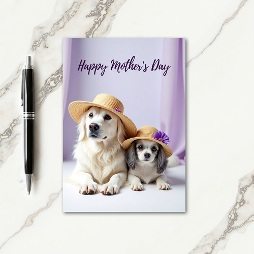 Sweet Dogs Mothers Day Card