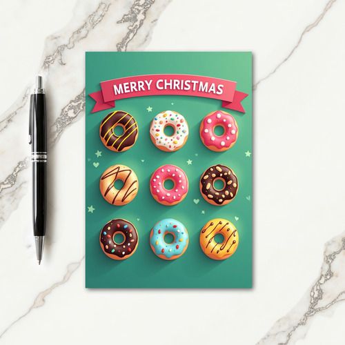 Sweet Donut Christmas Card