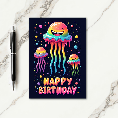 Sweet Dripping Jelly Birthday Card