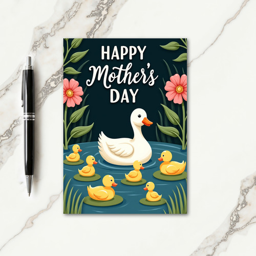 Sweet Duckling Mothers Day Card