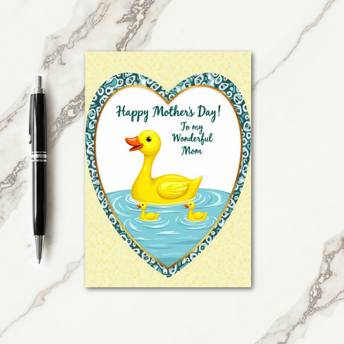 Sweet Ducklings Mothers Day Card
