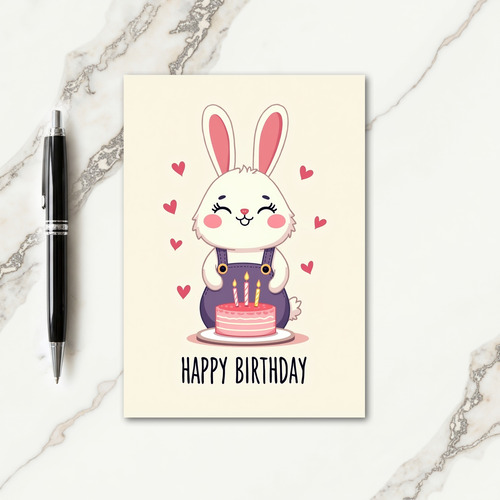 Sweet Eared Creature Birthday Card