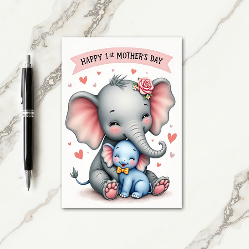 Sweet Elephant Love Card