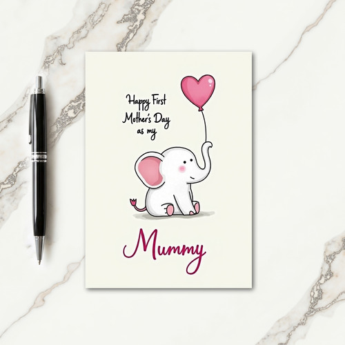 Sweet Elephant Love Mothers Day Card