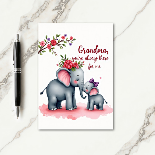 Sweet Elephants Day Card