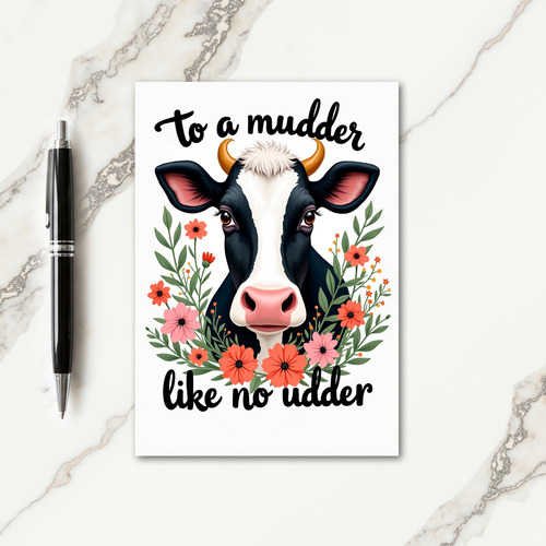 Sweet Farm Animal Mothers Day Card