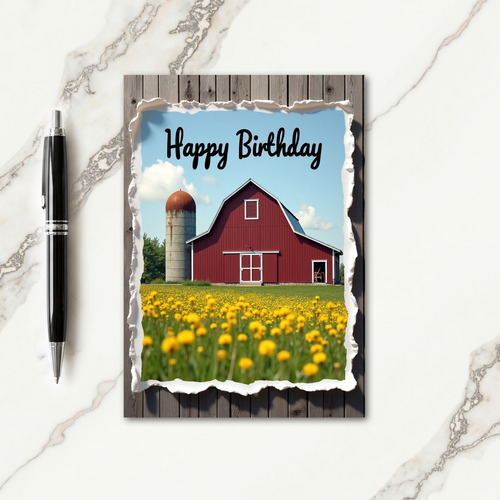 Sweet Farm Birthday Card