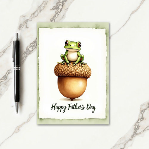 Sweet Fathers Day Acorn Card