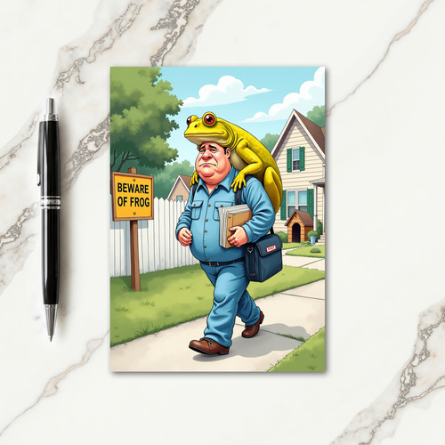 Sweet Fathers Day Amphibian Card