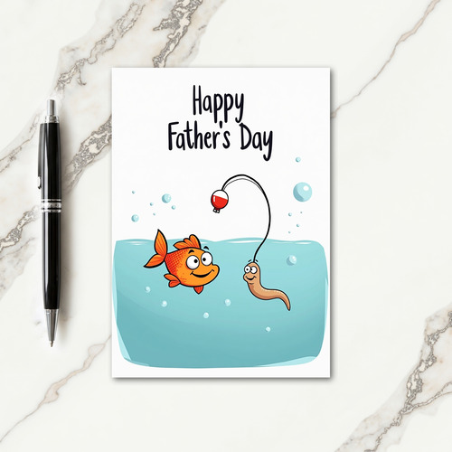 Sweet Fathers Day Angling Card