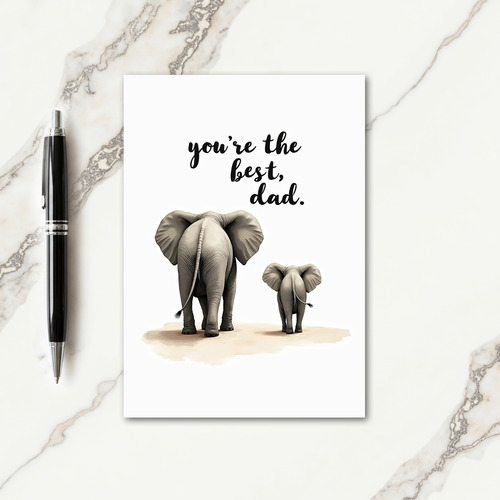 Sweet Fathers Day Animal Card