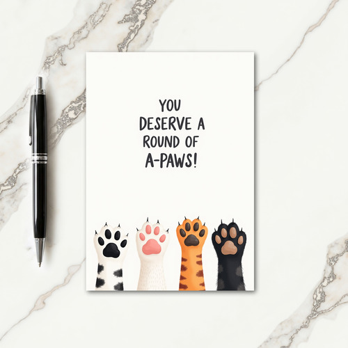Sweet Fathers Day Apaws Card