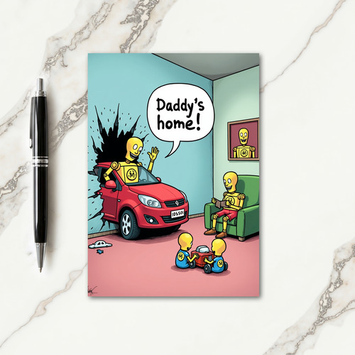 Sweet Fathers Day Arrival Card
