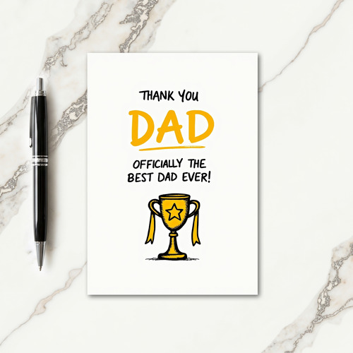 Sweet Fathers Day Award Card