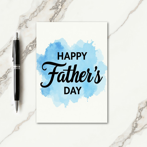 Sweet Fathers Day Azure Splash Card