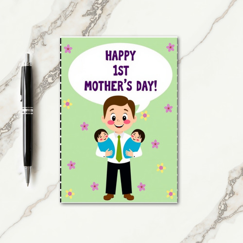 Sweet Fathers Day Babies Card